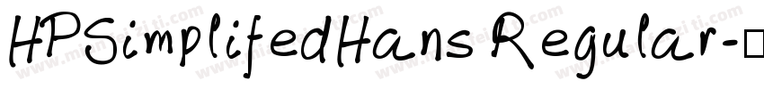 HPSimplifedHans Regular字体转换
